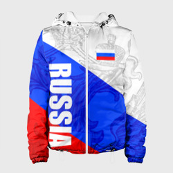 Женская куртка 3D Russia - sportwear - триколор