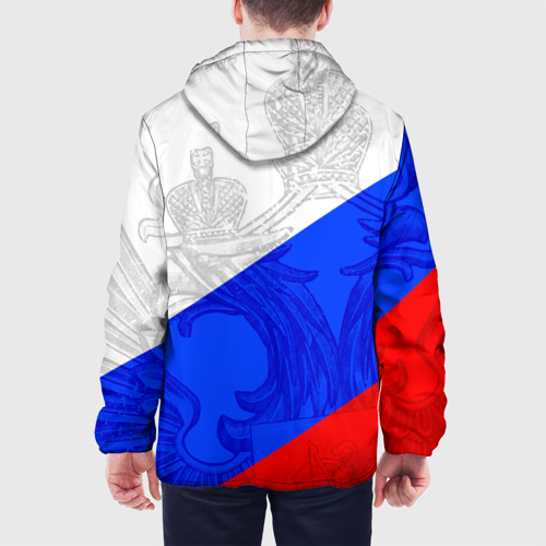 Мужская куртка 3D Russia - sportwear - триколор, цвет 3D печать - фото 5