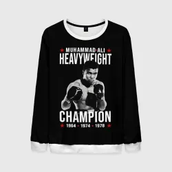 Мужской свитшот 3D Muhammad Ali Мухаммед Али