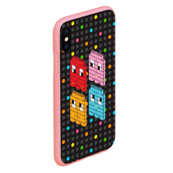 Чехол для iPhone XS Max матовый Pac-man пиксели - фото 2
