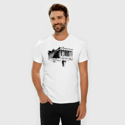 Мужская футболка хлопок Slim Кризис довел до продажи архитектуры - фото 2