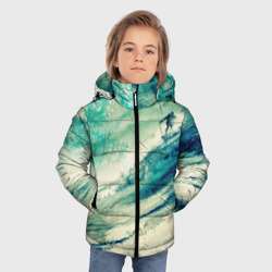 Зимняя куртка для мальчиков 3D Лазурная волна - фото 2