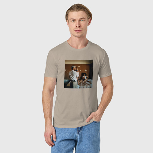 Мужская футболка хлопок Kendrick Lamar Mr. Morale & The Big Steppers, цвет миндальный - фото 3