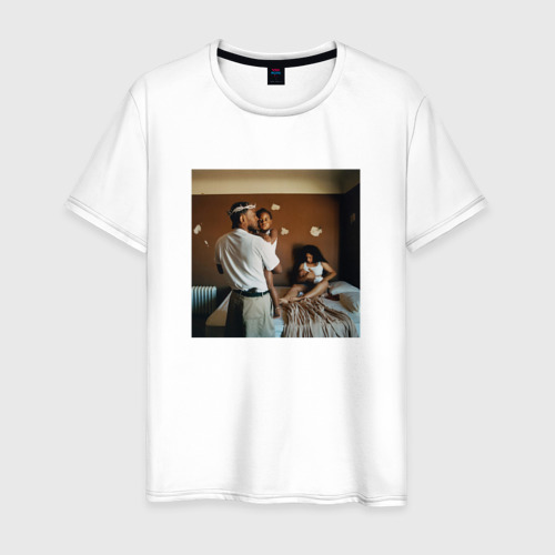Мужская футболка из хлопка с принтом Kendrick Lamar Mr. Morale & The Big Steppers, вид спереди №1