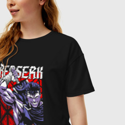 Женская футболка хлопок Oversize Берсерк Berserk Гатс - фото 2