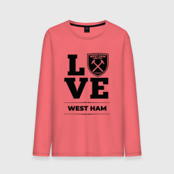 Мужской лонгслив хлопок West Ham Love Классика