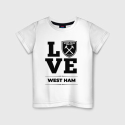 Детская футболка хлопок West Ham Love Классика