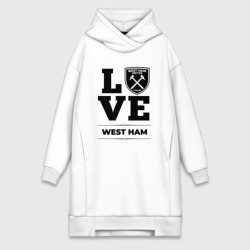 Платье-худи хлопок West Ham Love Классика