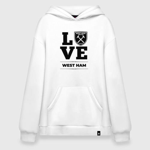 Худи SuperOversize хлопок West Ham Love Классика