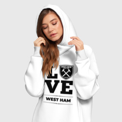 Платье-худи хлопок West Ham Love Классика - фото 2