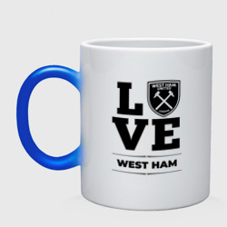 Кружка хамелеон West Ham Love Классика