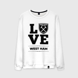 Мужской свитшот хлопок West Ham Love Классика