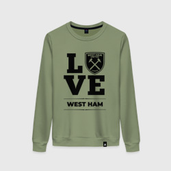 Женский свитшот хлопок West Ham Love Классика