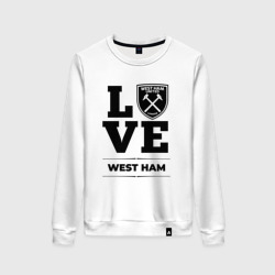 Женский свитшот хлопок West Ham Love Классика