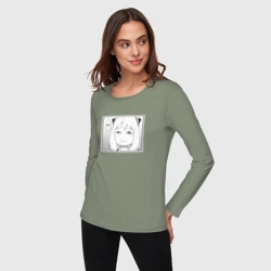 Женский лонгслив хлопок Spy Family Heh Семья Шпиона - фото 2