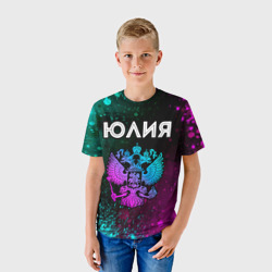 Детская футболка 3D Юлия Россия - фото 2