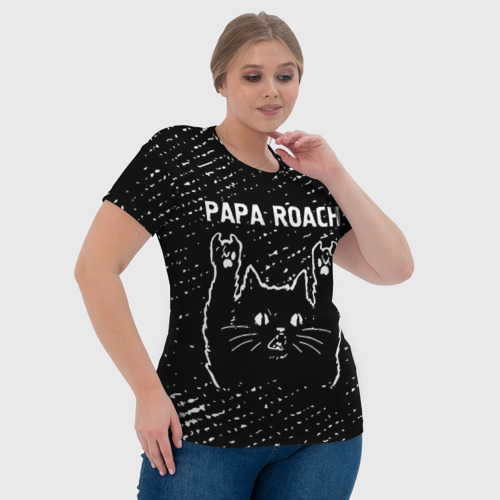 Женская футболка 3D Papa Roach / Rock Cat - фото 6