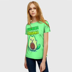Женская футболка 3D Димкина любимка - авокадо - фото 2