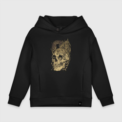 Детское худи Oversize хлопок Steampunk Skull & Engine