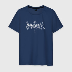 Immortal, готический текст с пентаграммой и крестом – Мужская футболка хлопок с принтом купить со скидкой в -20%