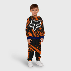 Детский костюм с толстовкой 3D FOX motocross orange - фото 2