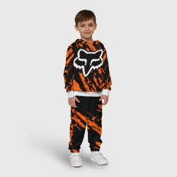 Детский костюм с толстовкой 3D FOX motocross orange - фото 2