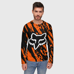 Мужской лонгслив 3D FOX motocross orange - фото 2