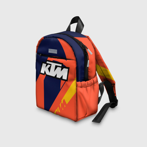 Детский рюкзак 3D с принтом KTM VINTAGE | SPORTWEAR, вид сбоку #3