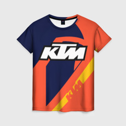 Женская футболка 3D KTM vintage sportwear