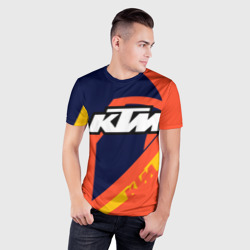 Мужская футболка 3D Slim KTM vintage sportwear - фото 2