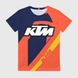Женская футболка 3D KTM vintage sportwear
