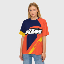 Женская футболка oversize 3D KTM vintage sportwear - фото 2