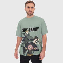 Мужская футболка oversize 3D Spy x Family/ Семья шпиона - фото 2