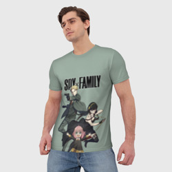 Мужская футболка 3D Spy x Family/ Семья шпиона - фото 2