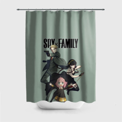 Штора 3D для ванной Spy x Family/ Семья шпиона