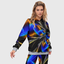 Женский костюм с толстовкой 3D Neon vanguard pattern Fashion 2023 - фото 2