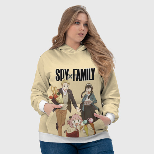 Женская толстовка 3D Spy x Family: Семья шпиона, цвет 3D печать - фото 6