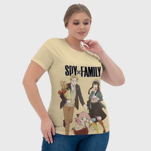 Женская футболка 3D Spy x Family: Семья шпиона, цвет 3D печать - фото 6