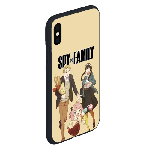 Чехол для iPhone XS Max матовый Spy x Family: Семья шпиона, цвет черный - фото 3