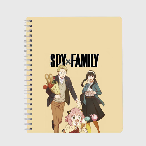 Тетрадь с принтом Spy x Family: Семья шпиона, вид спереди №1