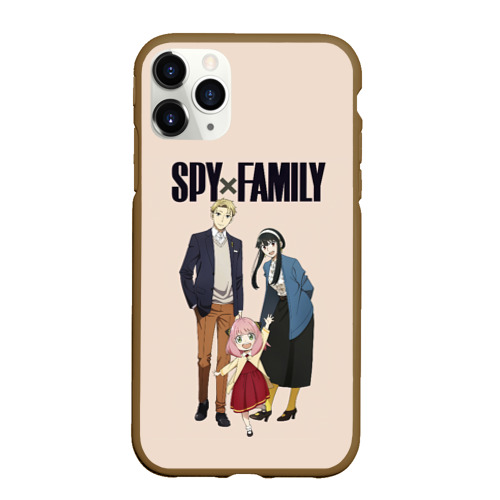 Чехол для iPhone 11 Pro матовый с принтом Spy x Family Семья шпиона, вид спереди #2