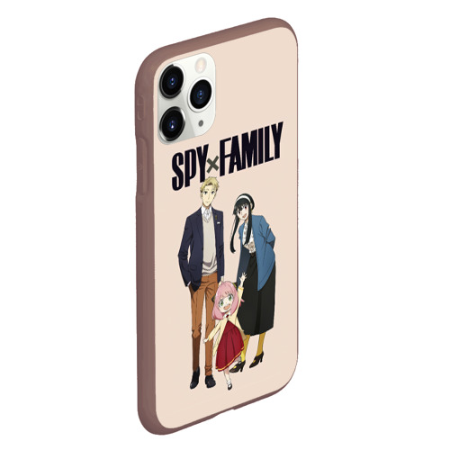 Чехол для iPhone 11 Pro матовый с принтом Spy x Family Семья шпиона, вид сбоку #3