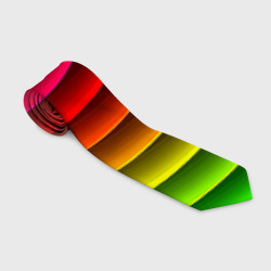 Галстук 3D Color line neon pattern Abstraction Summer 2023