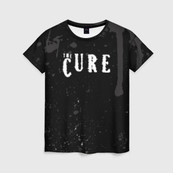 Женская футболка 3D the cure | серые потеки
