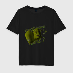 Мужская футболка хлопок Oversize Want some shreks? Шрек