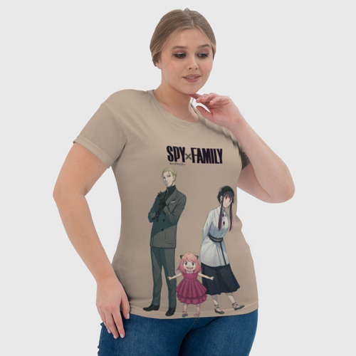 Женская футболка 3D Spy x Family Семья шпиона, цвет 3D печать - фото 6