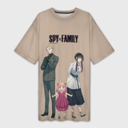 Платье-футболка 3D Spy x Family Семья шпиона