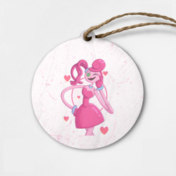 Деревянная игрушка круг Poppy Playtime - Mommy Long Legs - Мамочка Длинные ноги