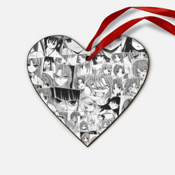 Деревянная игрушка Сердце Когда плачут цикады pattern