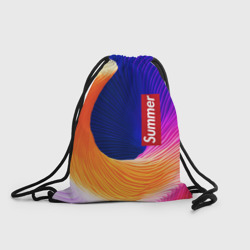 Цветная волна - summer – Рюкзак-мешок 3D с принтом купить со скидкой в -25%